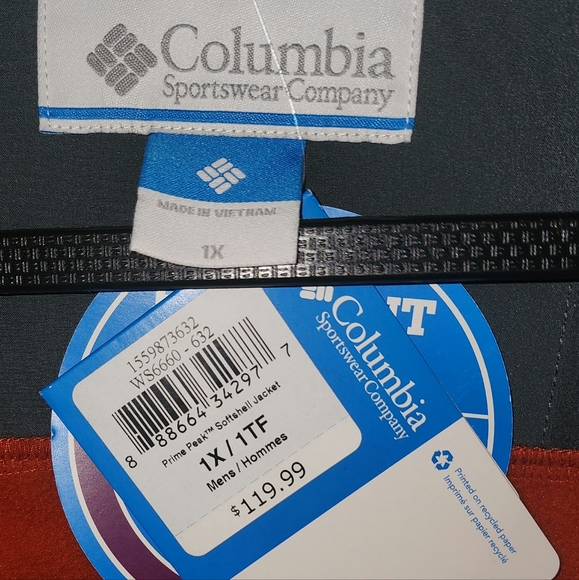 Columbia jacket, 1x, grey/ orange - Picture 2 of 7